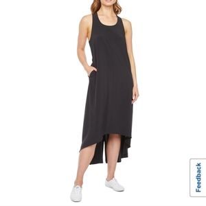Stylus high low maxi dress black NWT  L